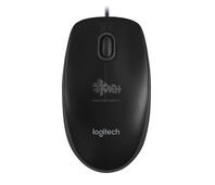 Мышь Logitech B100 черный оптическая (800dpi) USB (2but)