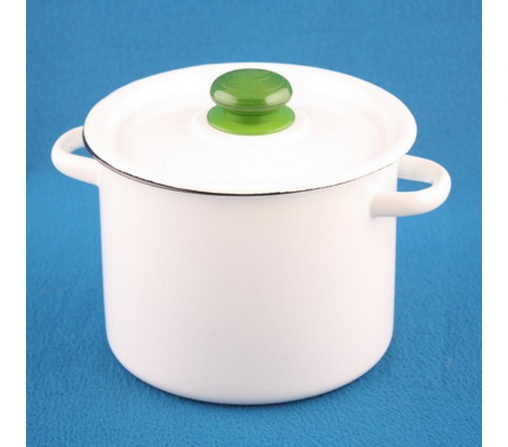 Купить Белую Эмалированную Кастрюлю