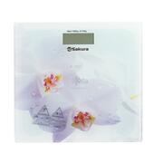 Весы напольные электронн. SAKURA SA-5065WF ultraslim  орхидеи