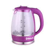 Чайник стеклянный SAKURA SA-2717V фиолет.