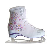 Фигурные коньки 35р.TREK Flowers2 бел. мех