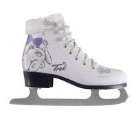 Фигурные коньки 38р.TREK Rabbit1 белый (мех)