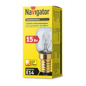 Лампа ЛОН Navigator NI-Т25-15-230-Е14-CL для печей и дух.шкафов 61207