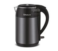 Чайник металлический SAKURA SA-2154MBK метал/черн.