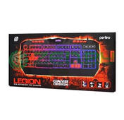 Клавиатура PERFEO PF-5140 LEGION Multimedia Game Design USB черная подсветка