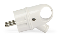 Вилка SMARTBUY с кольцом белая 16А 250В (SBE-16-P03-w)