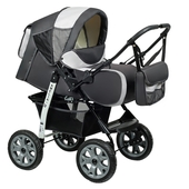 Коляска-трансформер AMELIA I т.серый/св.серый Alis Am 05
