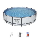 Бассейн каркасный BESTWAY Steel Pro Max 56488 457*107см. фильтр-насос, лестница,  диспенсер