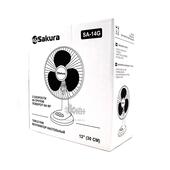 Вентилятор настольный SAKURA SA-14G бел./сер.