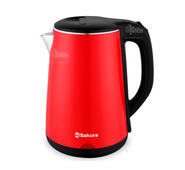 Чайник пластиковый SAKURA SA-2150BR красн./черн.
