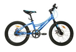Велосипед 20" NAMELESS S2300D рост 11", 1ск., диск., синий/белый