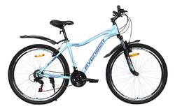 Велосипед 27,5" AVENGER C275W рост 17,5",  21ск., зелёный/фиолетовый