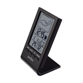 Часы/Метеостанция беспроводная Perfeo Angle черн. (PF-S2092) PF_A4856