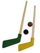 Набор для игры в хоккей 2 клюшки+шайба, мячик 05-04