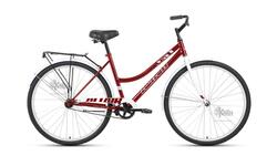 Велосипед 28" ALTAIR City low женск.рама, рост 19", тёмно-красный/белый
