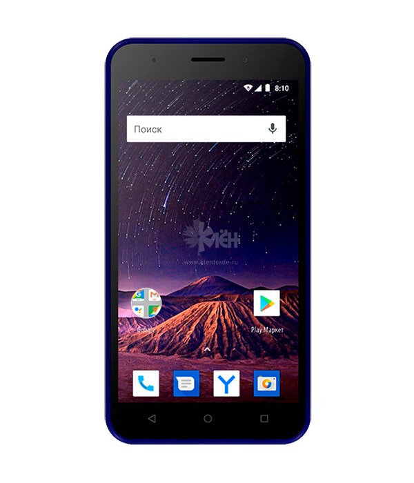 Характеристики Смартфон Vertex Impress Luck NFC 4G 1/8Gb 5" синий ...