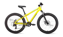 Велосипед 24" FORWARD Bizon Mini FatBike рост 13", 7ск., жёлтый