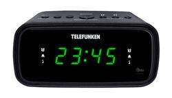 Радиочасы TELEFUNKEN TF-1588 черн/зелен