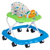 Ходунки Indigo SR101 синий/зелёный (8 кол., муз., игушки, тормоз)