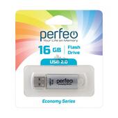 USB накопитель 16Gb Perfeo E01 Silver economy series