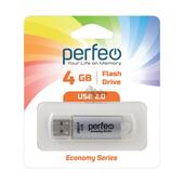 USB накопитель 4Gb Perfeo E01 Silver economy series