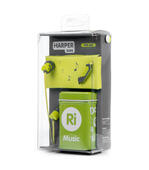 Наушники с микрофоном Внутриканальные HARPER KIDS HK-66 Green