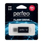 USB 3.0 накопитель 64Gb Perfeo C14 Black