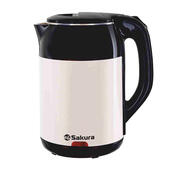 Чайник пластиковый SAKURA SA-2168BW черн./бел.
