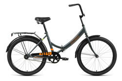 Велосипед 24" ALTAIR City FR складная рама, рост 16", т.серый/оранжевый