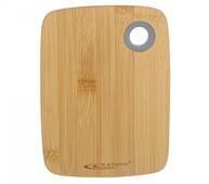 Доска разделочная бамбук 200*250*10мм., силикон.ручка КАТУНЬ КТ-ДР-158