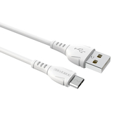 Дата-кабель USB-MicroUSB 1.0м. Borofone BX51 ПВХ White
