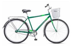 Велосипед 28" STELS Navigator-300 C мужск.рама +корзина, рост 20", тёмно-зелёный