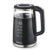 Чайник стеклянный SAKURA SA-2738DBK чёрн.
