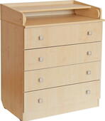 Комод Polini kids Simple 1580 с пелен.столиком, натуральный
