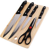Ножи 6пр. Mayer&Boch 30736  4 ножа, доска, ножницы, пласт.ручки