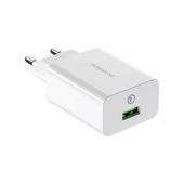 СЗУ 3000mAh Borofone 1USB + Type-C BA21A white 1м