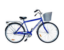 Велосипед 28" BLACK AQUA Sity 181 мужск.рама, рост 20", +корзина, синий