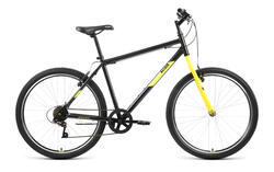 Велосипед 26" ALTAIR MTB HT 1.0 рост 17", 7ск., чёрный/жёлтый