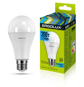 Лампа светодиодная Ergolux LED-A65-20W- E27 4000K груша
