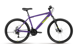 Велосипед 26" ALTAIR AL D рост 18", 21ск., диск. тормоза, фиолетовый/зелёный