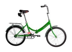 Велосипед 20" FORWARD Kama складная рама, рост 14", зелёный/серебристый