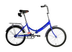 Велосипед 20" FORWARD Kama складная рама, рост 14", синий/серебристый
