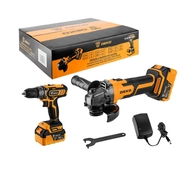 Дрель аккум. DEKO DKCD20+УШМ DEKO DKAG20-125 20В 125мм 2х4,0Ач 063-4204