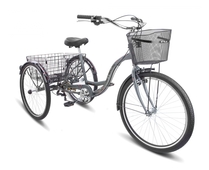 Велосипед 26" STELS Energy-VI колеса, 6 ск., 2 корзины, хром