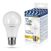 Лампа светодиодная Ergolux LED-A60-15W- E27 3000K груша