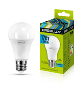 Лампа светодиодная Ergolux LED-A60-17W- E27 4000K груша