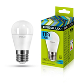 Лампа светодиодная Ergolux LED-G45-11W- E27 4000K
