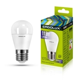 Лампа светодиодная Ergolux LED-G45-11W- E27 6000K