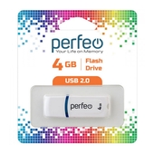 USB накопитель 4Gb Perfeo C09 White