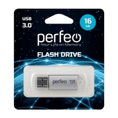 USB 3.0 накопитель 16Gb Perfeo C14 Silver